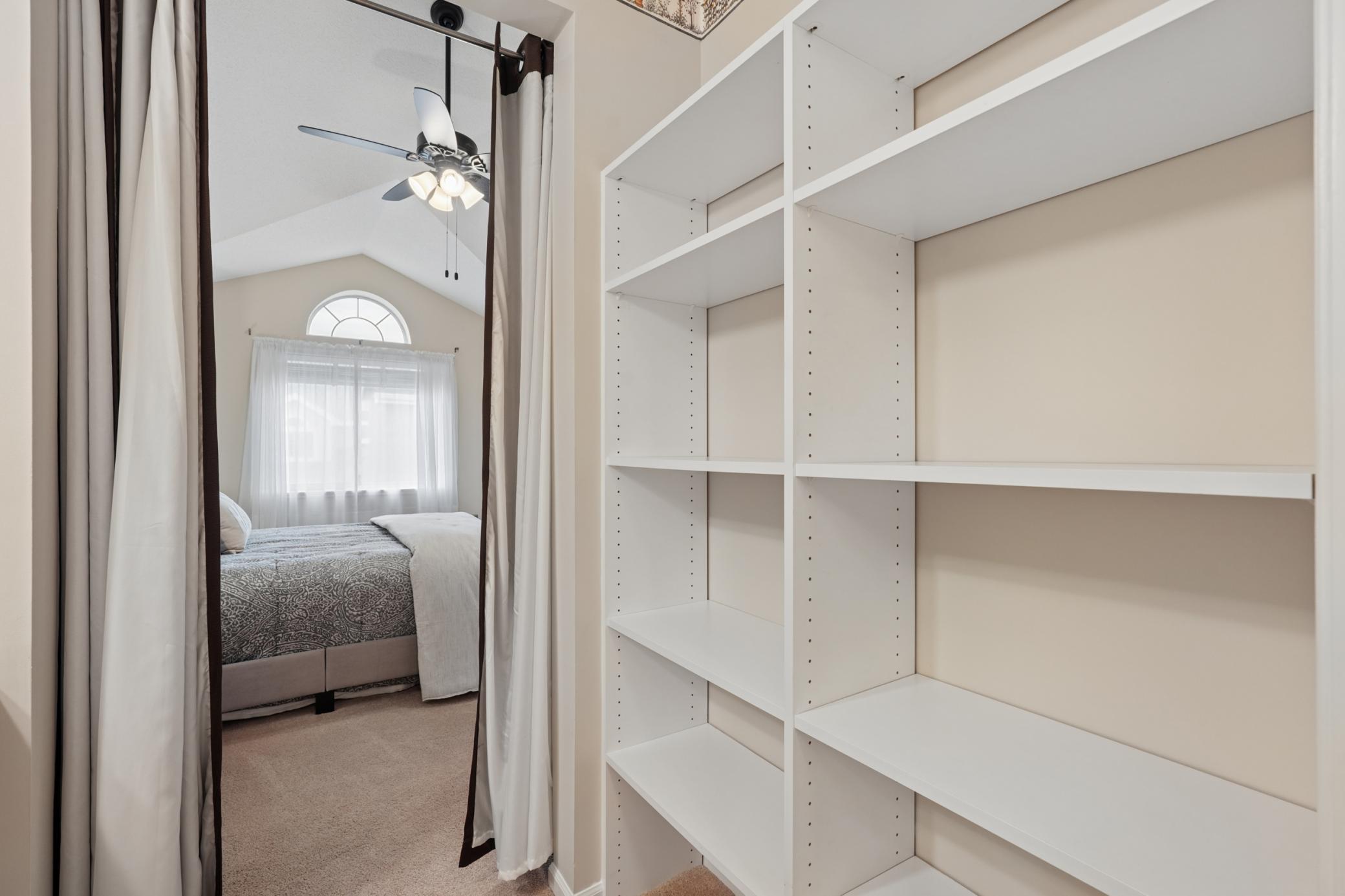 Storage shelves