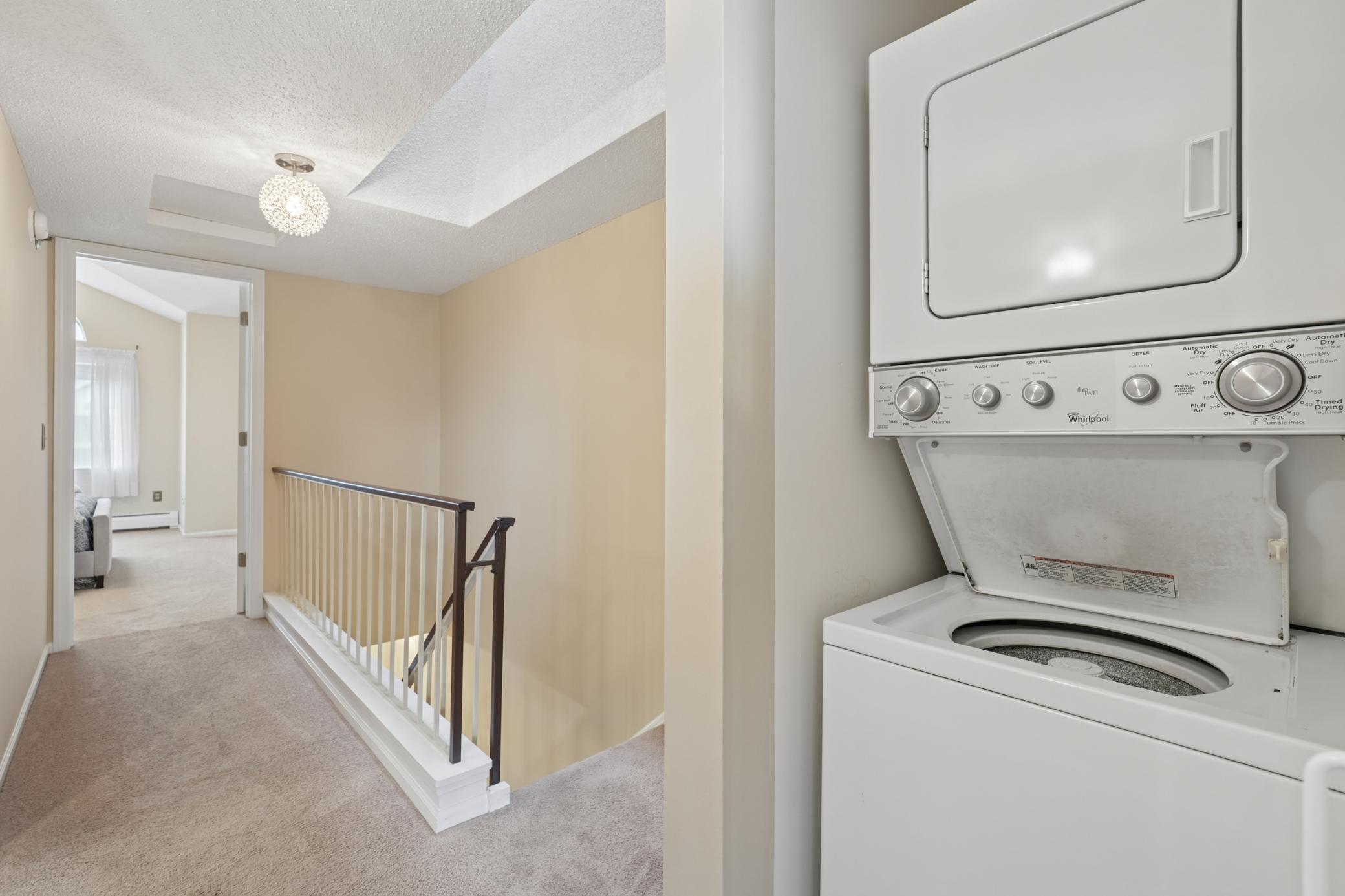 Upper level laundry