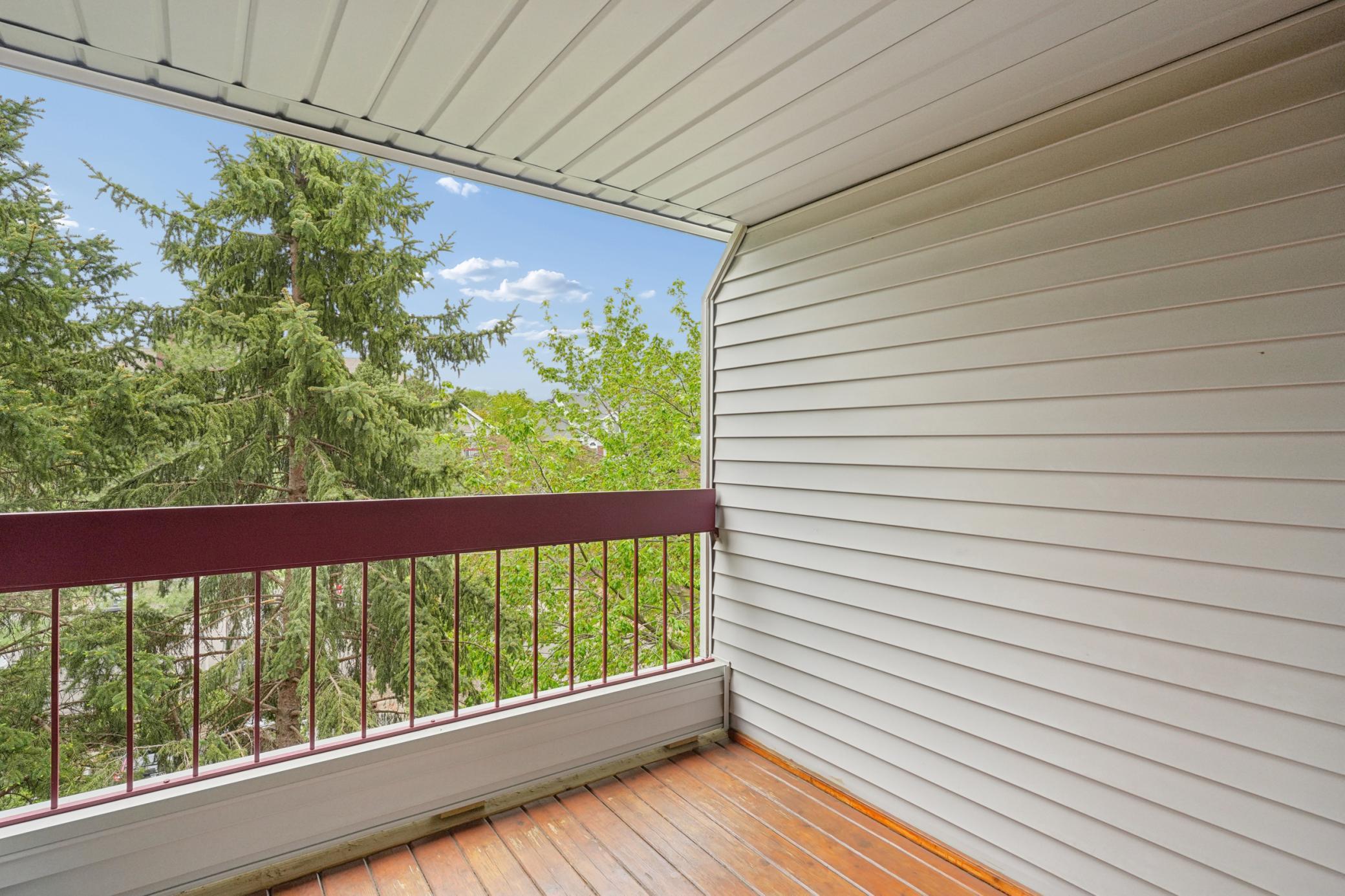 Nice tree views off your deck!