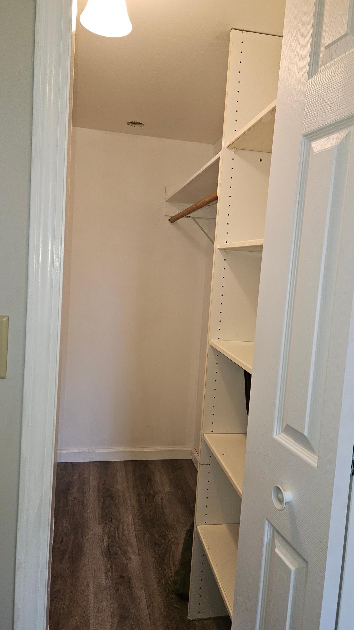Upstairs Walk-in Closet