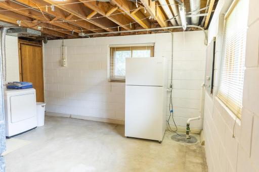 Lower-level Utility, Laundry & Storage Area