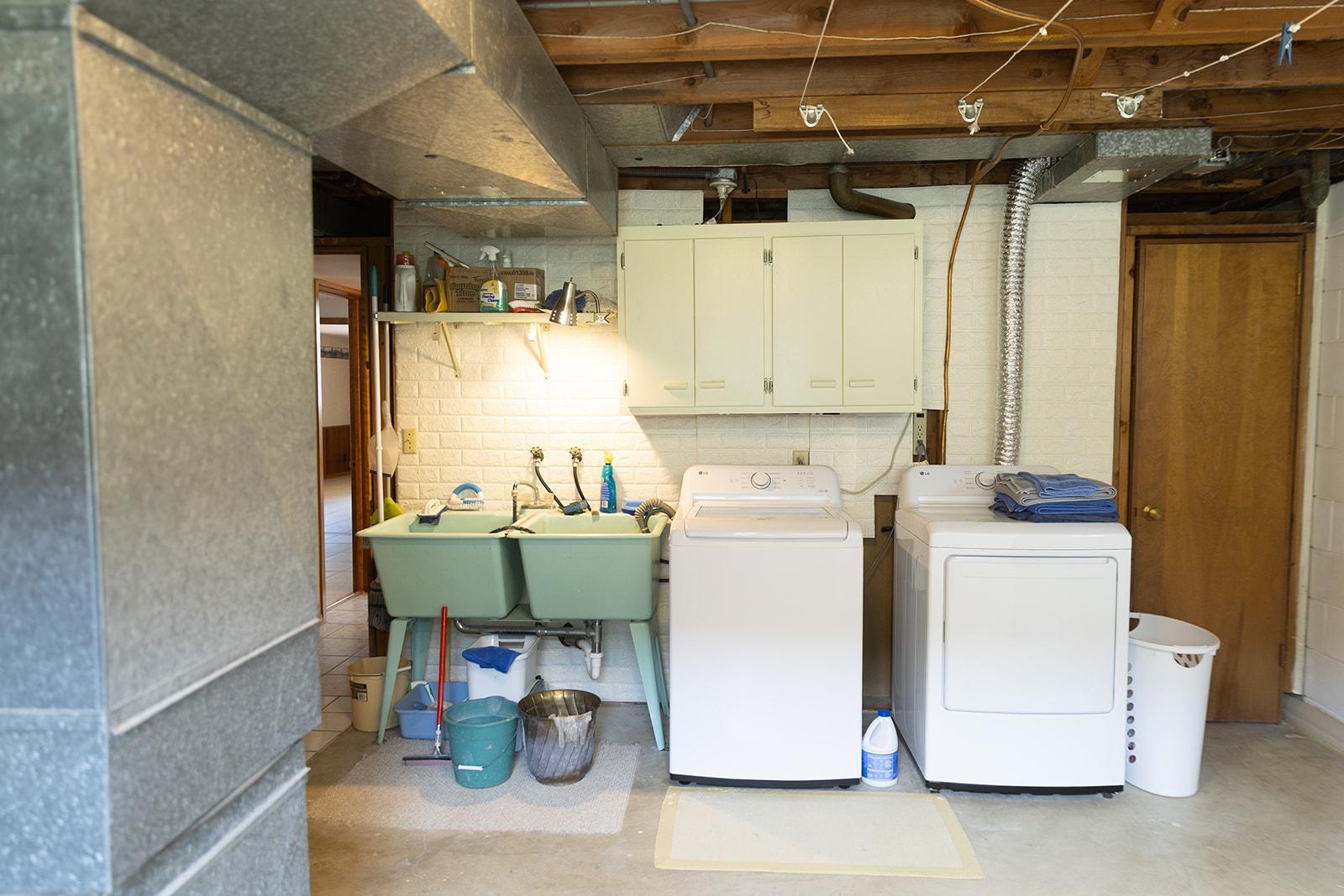 Lower-level Laundry Area