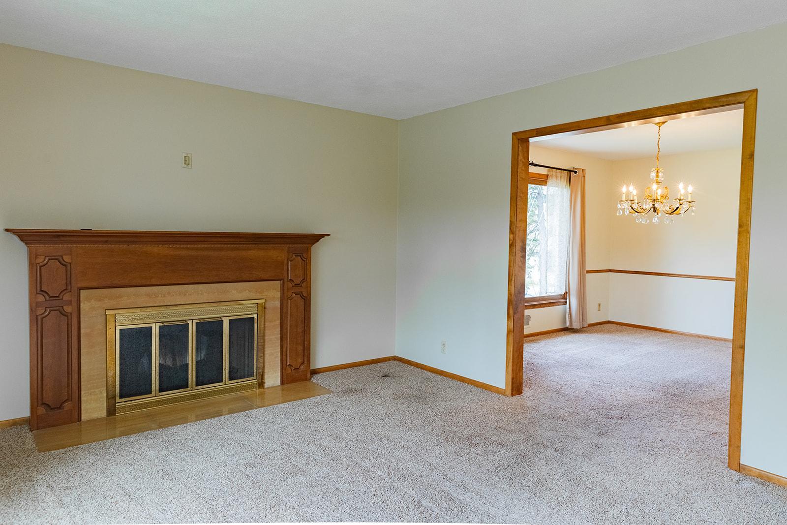 Living Room looking into formal Dining Room