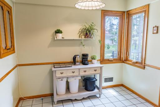 Kitchen coffee service area (or breakfast nook)