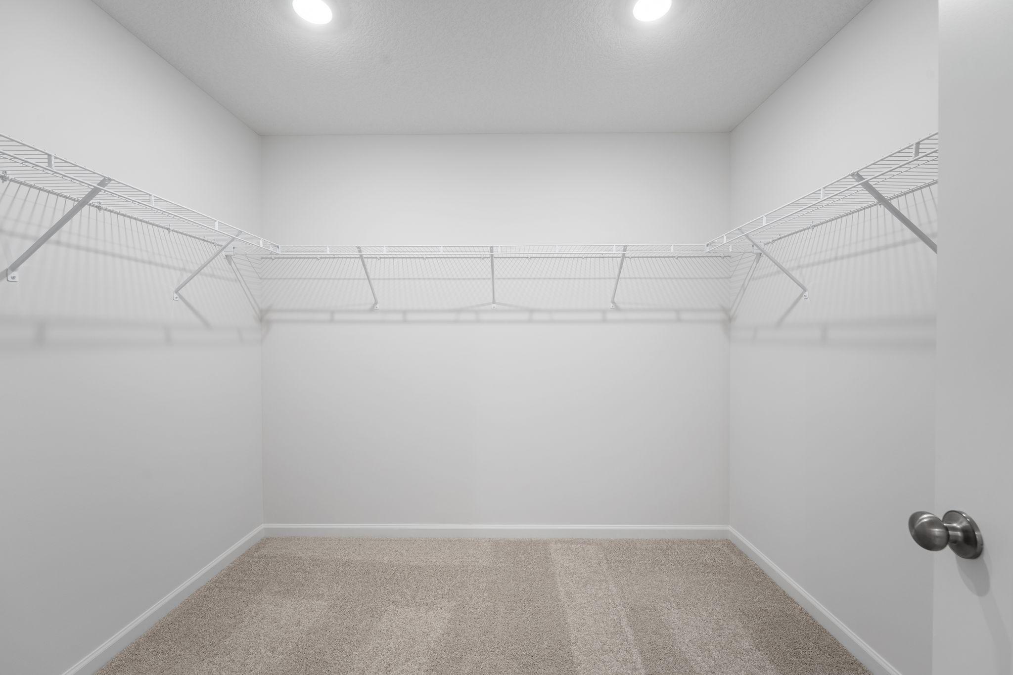 Owner's Closet (Photo of similar home - Colors and selections will vary)