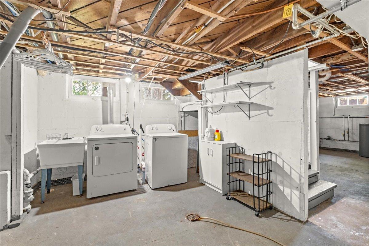 Nice storage space in basement