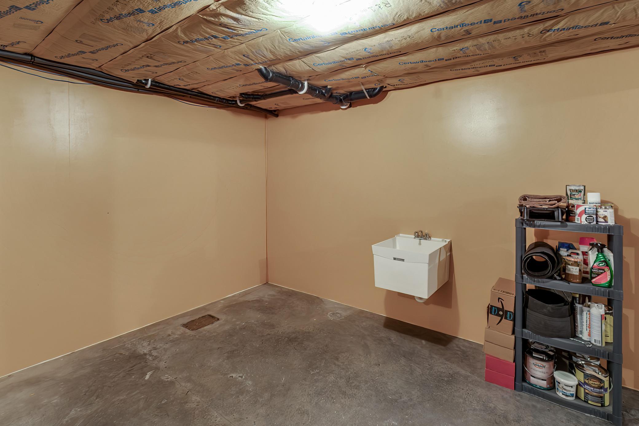 Lower Level - Plumbed for 3rd Bath or wet bar