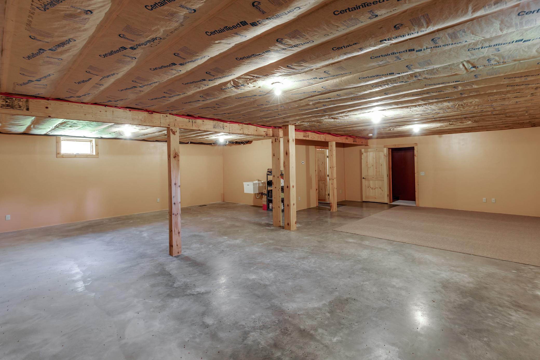 Lower level - 2 options for egress opportunities.