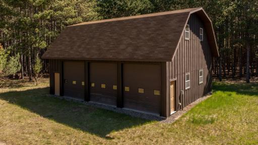 40x32 - 3 stall Garage with upper level storage