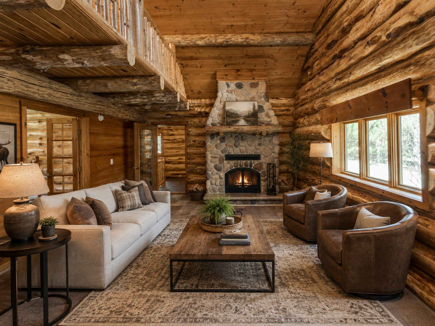 Virtually Staged Living Room