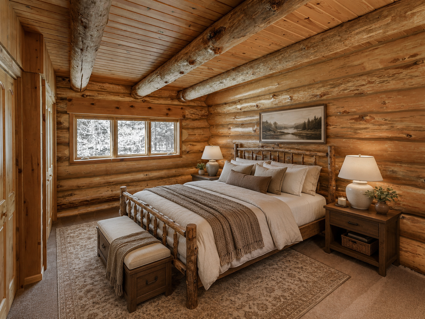 Virtually Staged main floor bedroom