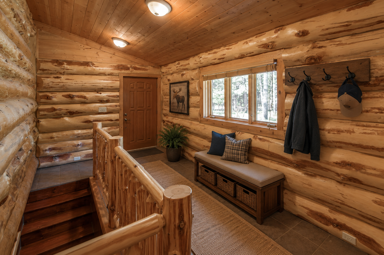 Virtually Staged Back Entry