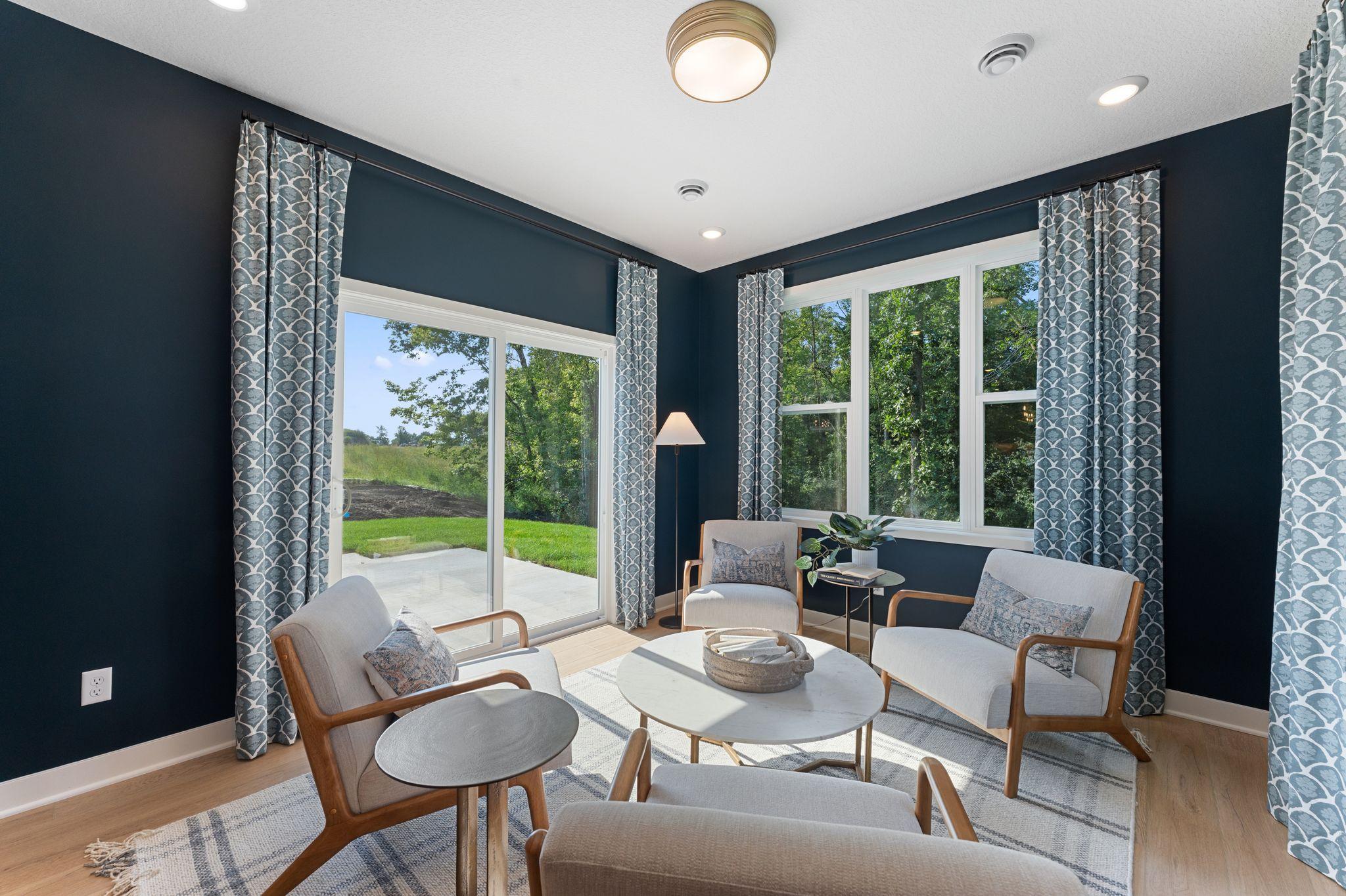 Just beyond the dining area you will find the sun-filledMorning Room- you are welcome ! ( Representational)