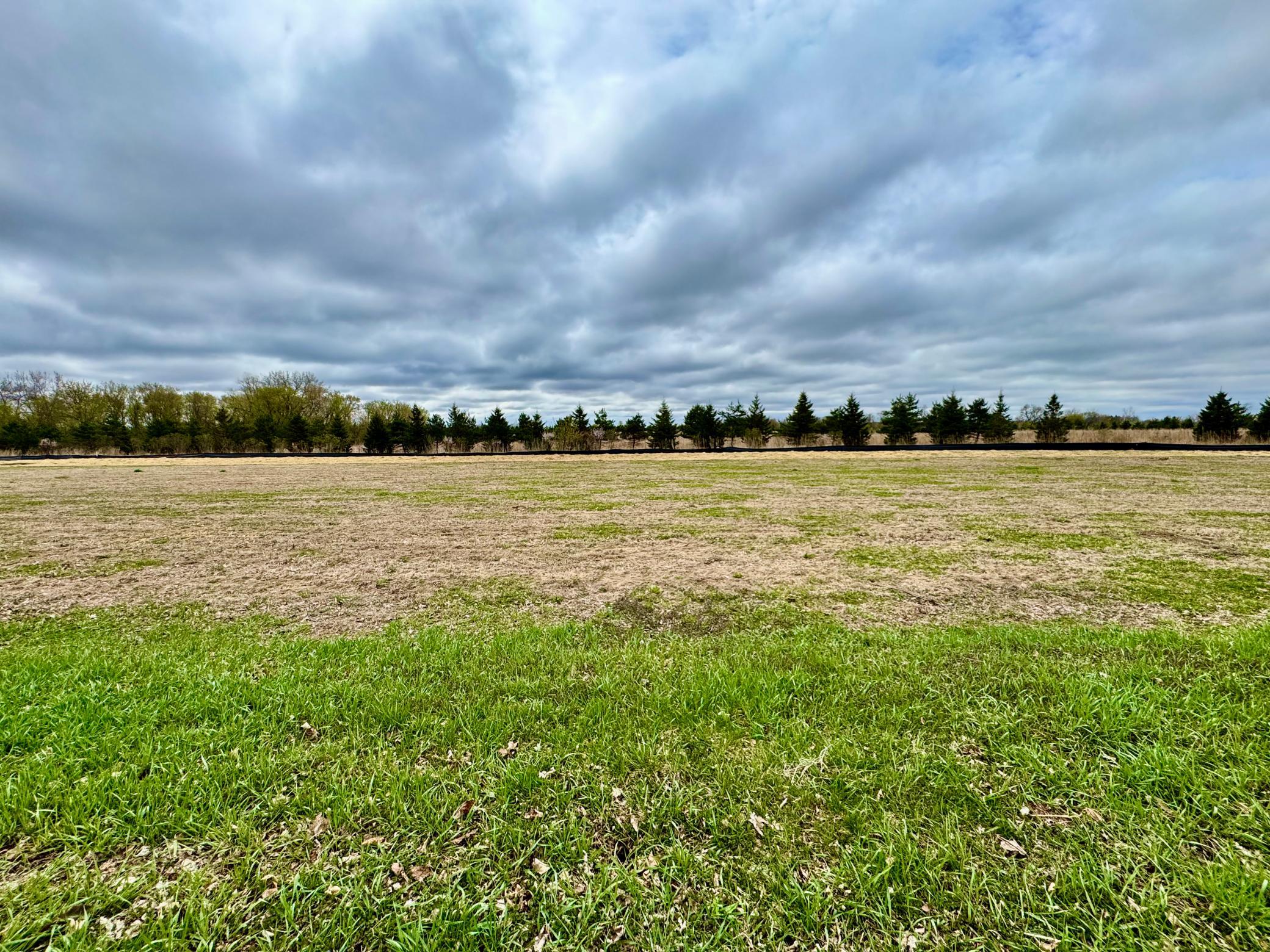Spring view of lot 6.