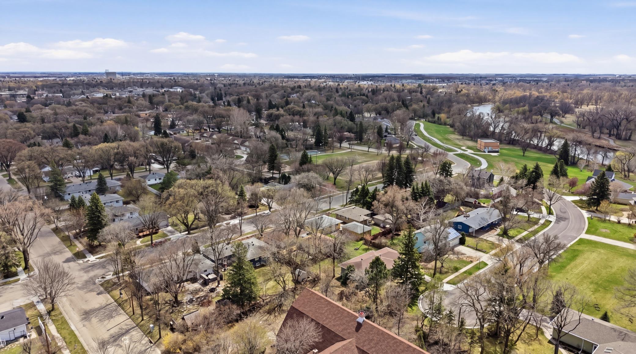 Park and river within blocks