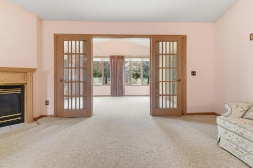 Sunroom w/ french doors