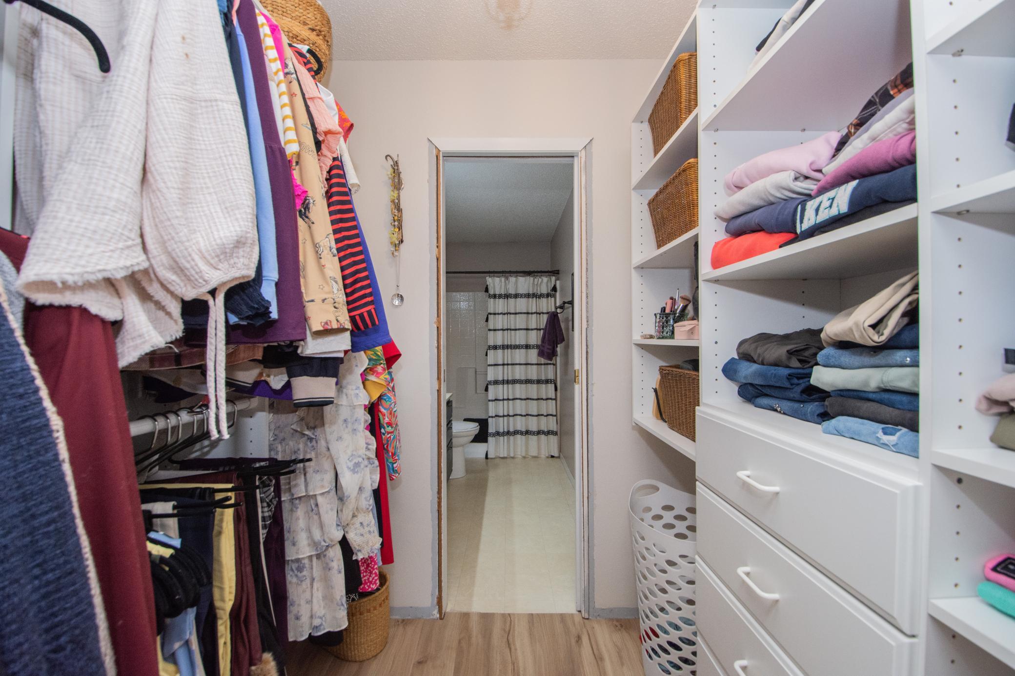 Primary closet