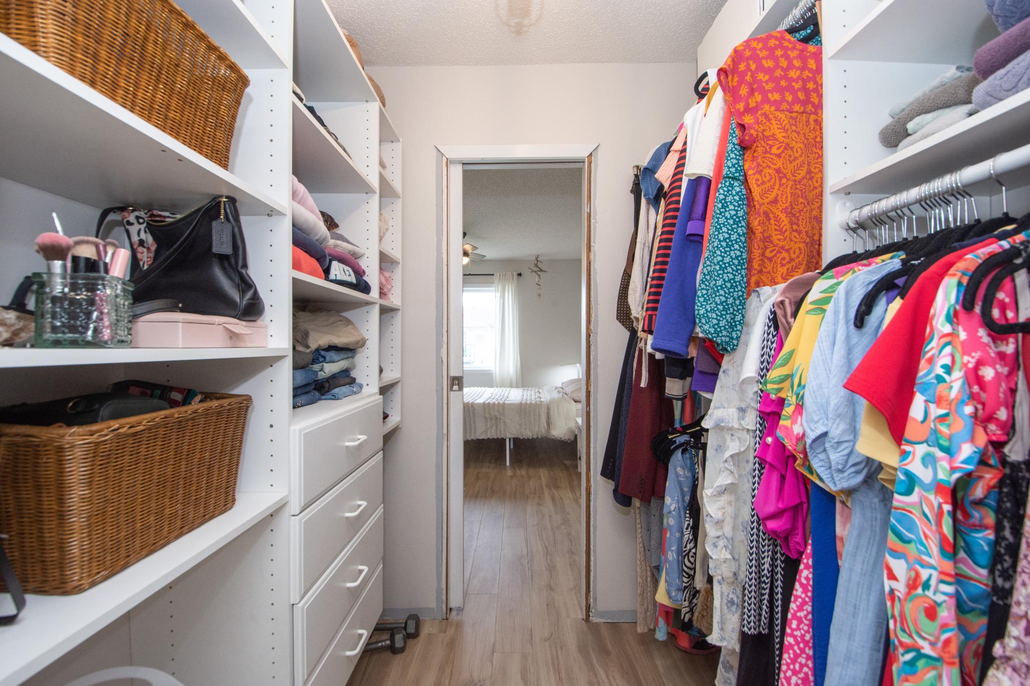 Primary closet