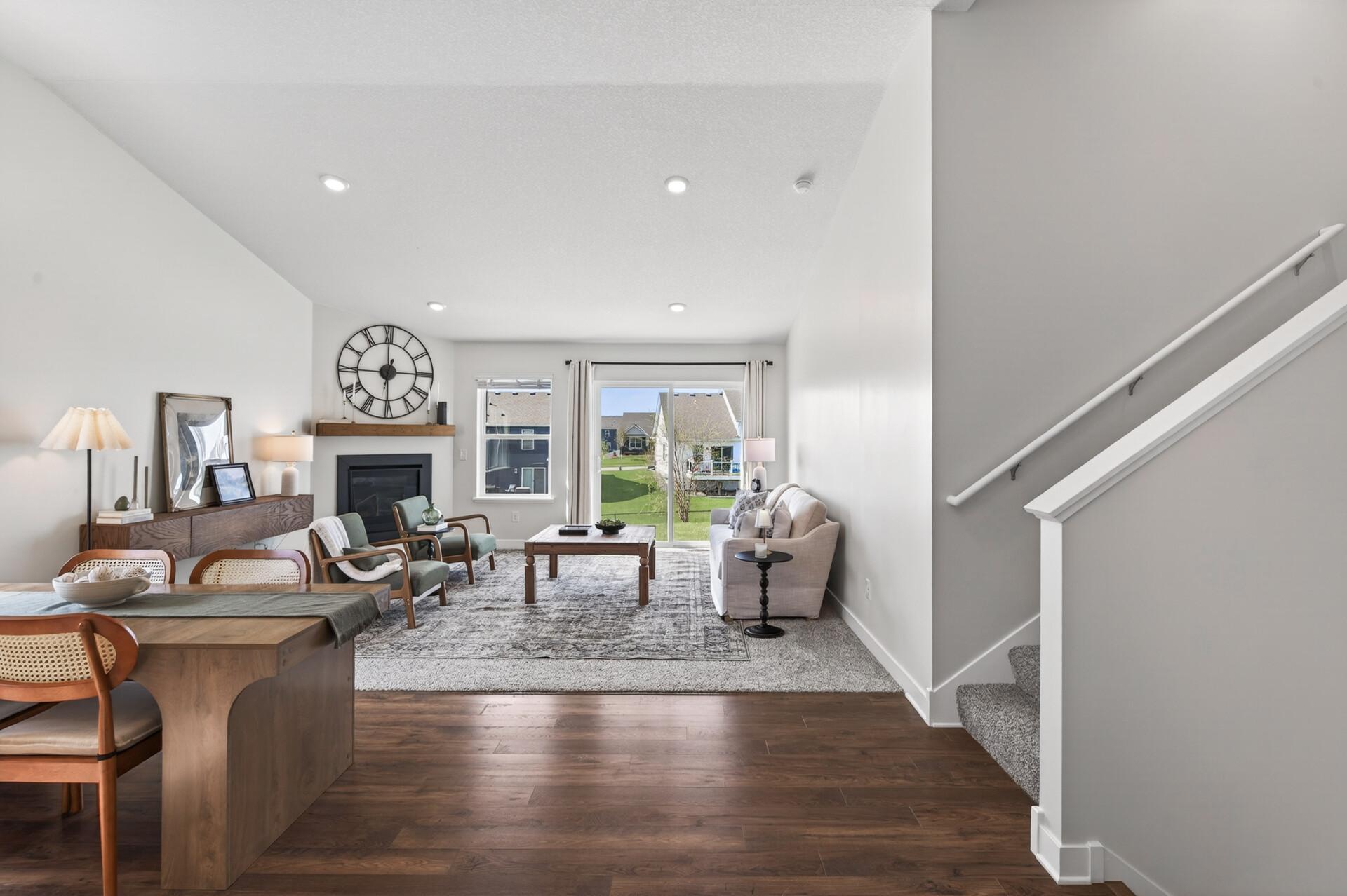 Spacious living area with an ideal layout for gathering and relaxing.