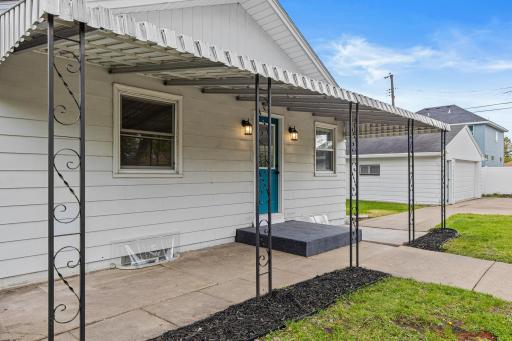 Side entrance