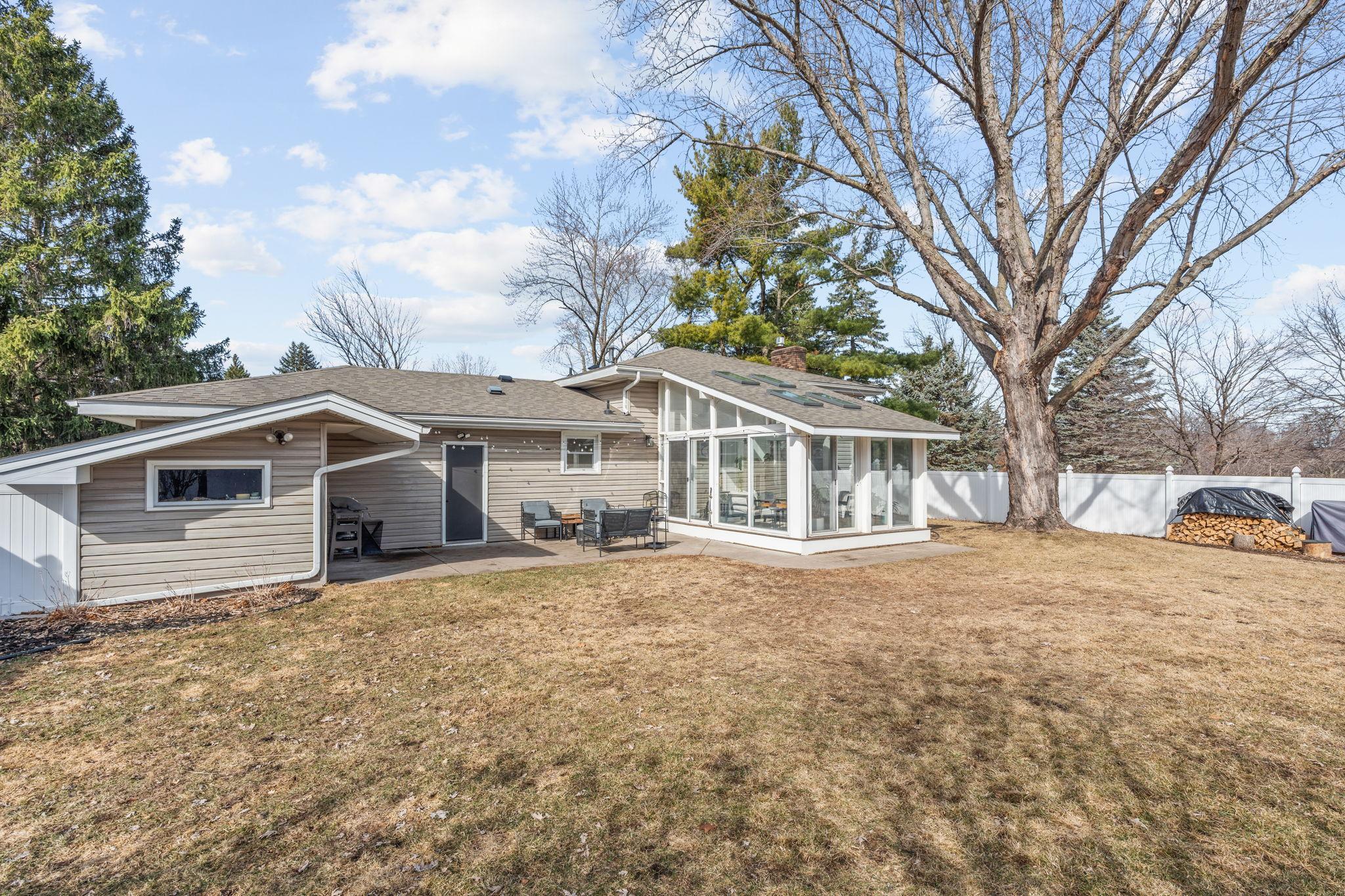 Fully fenced in backyard!