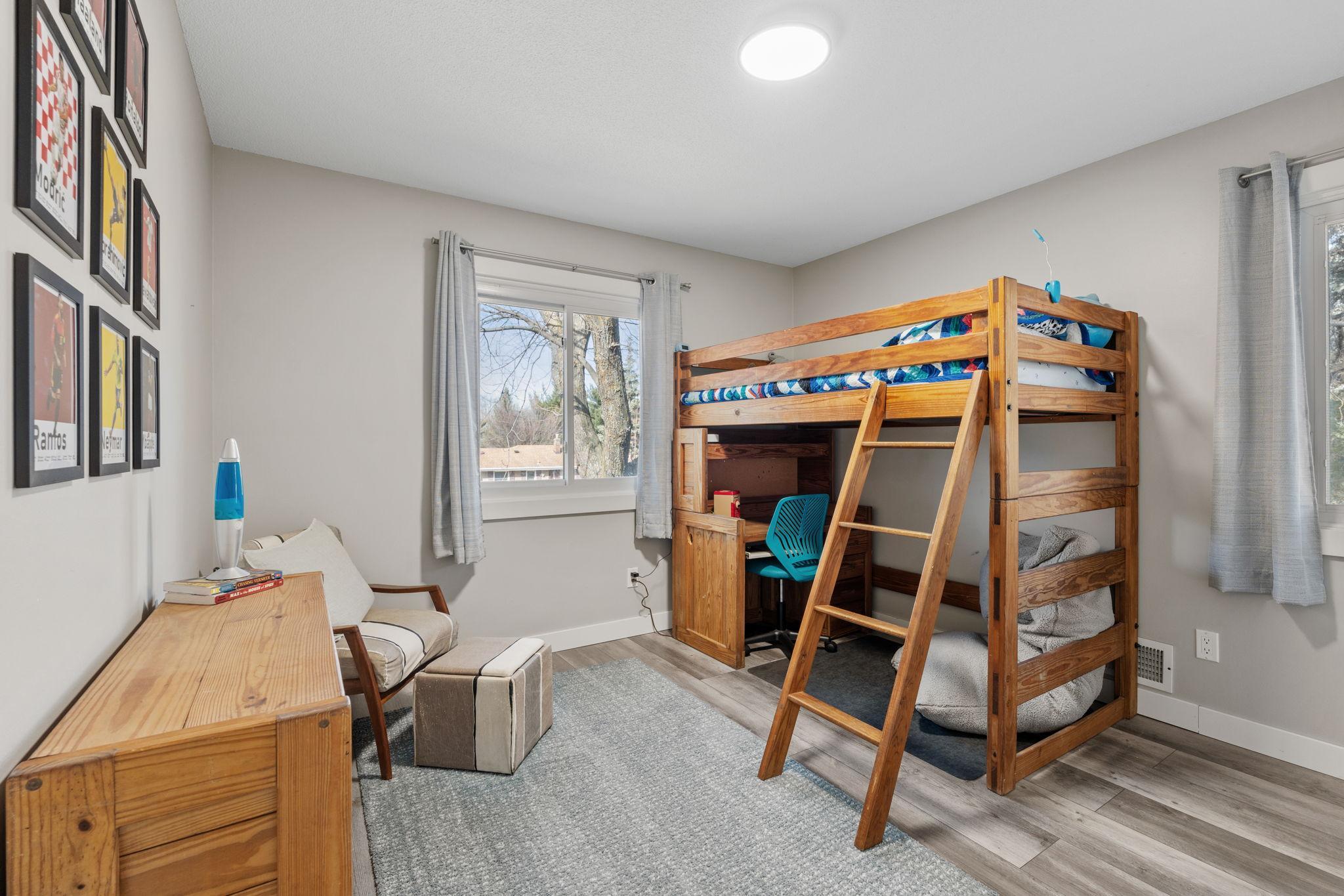 2 of 3 bedrooms on upper level