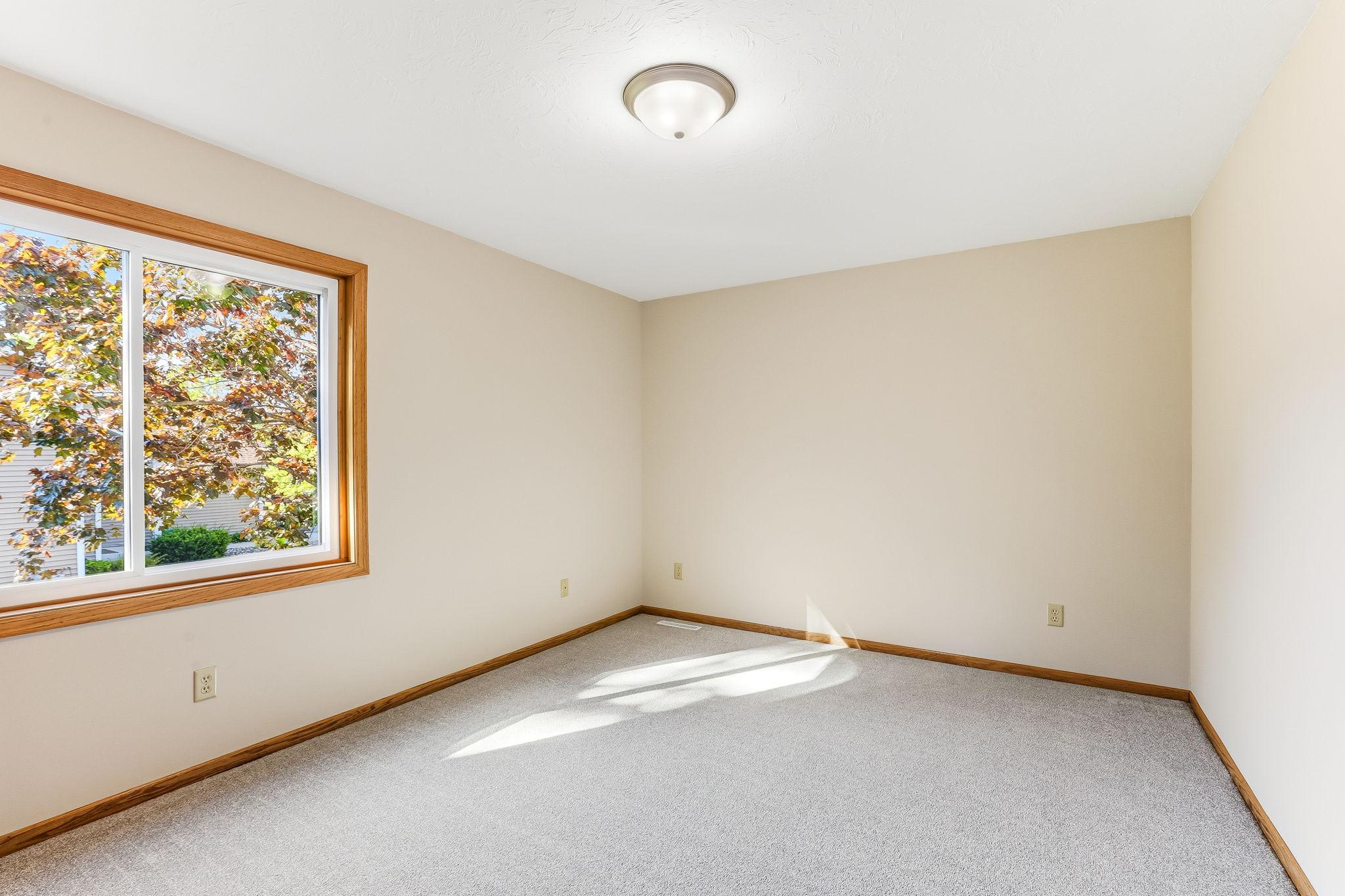 Spacious primary bedroom