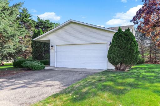 Two-car garage offering ample parking and storage space, with easy access to the home.