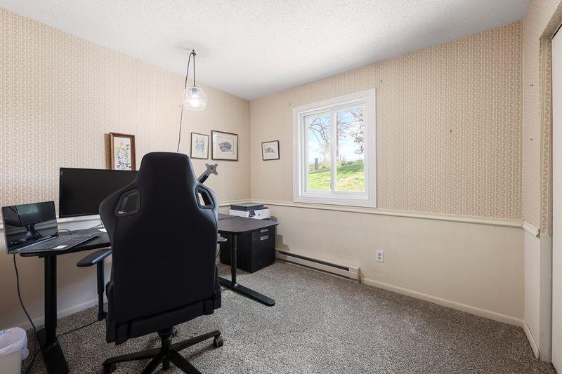 Lower level bedroom or office.