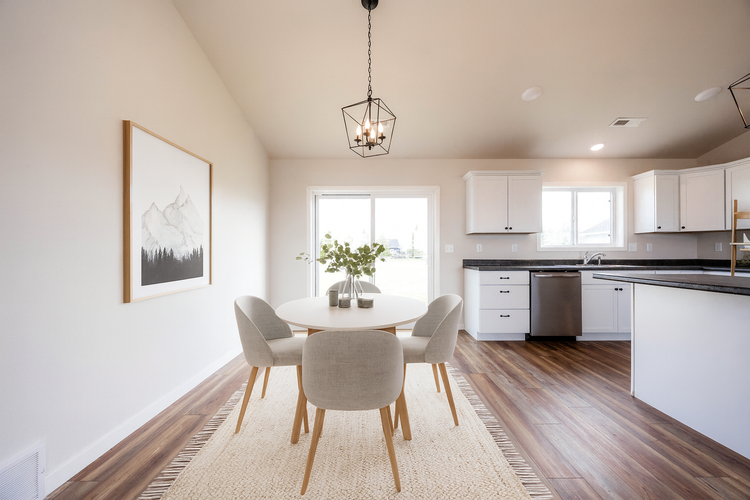 Virtually Staged Dining Room