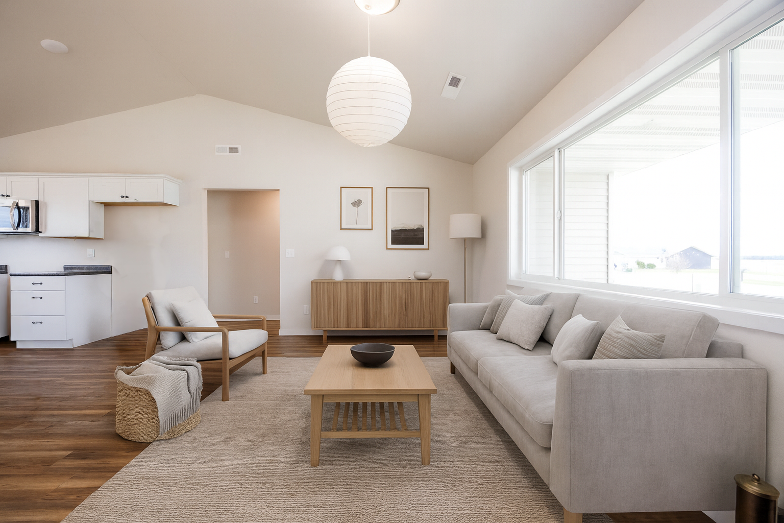 Virtually Staged Living Room