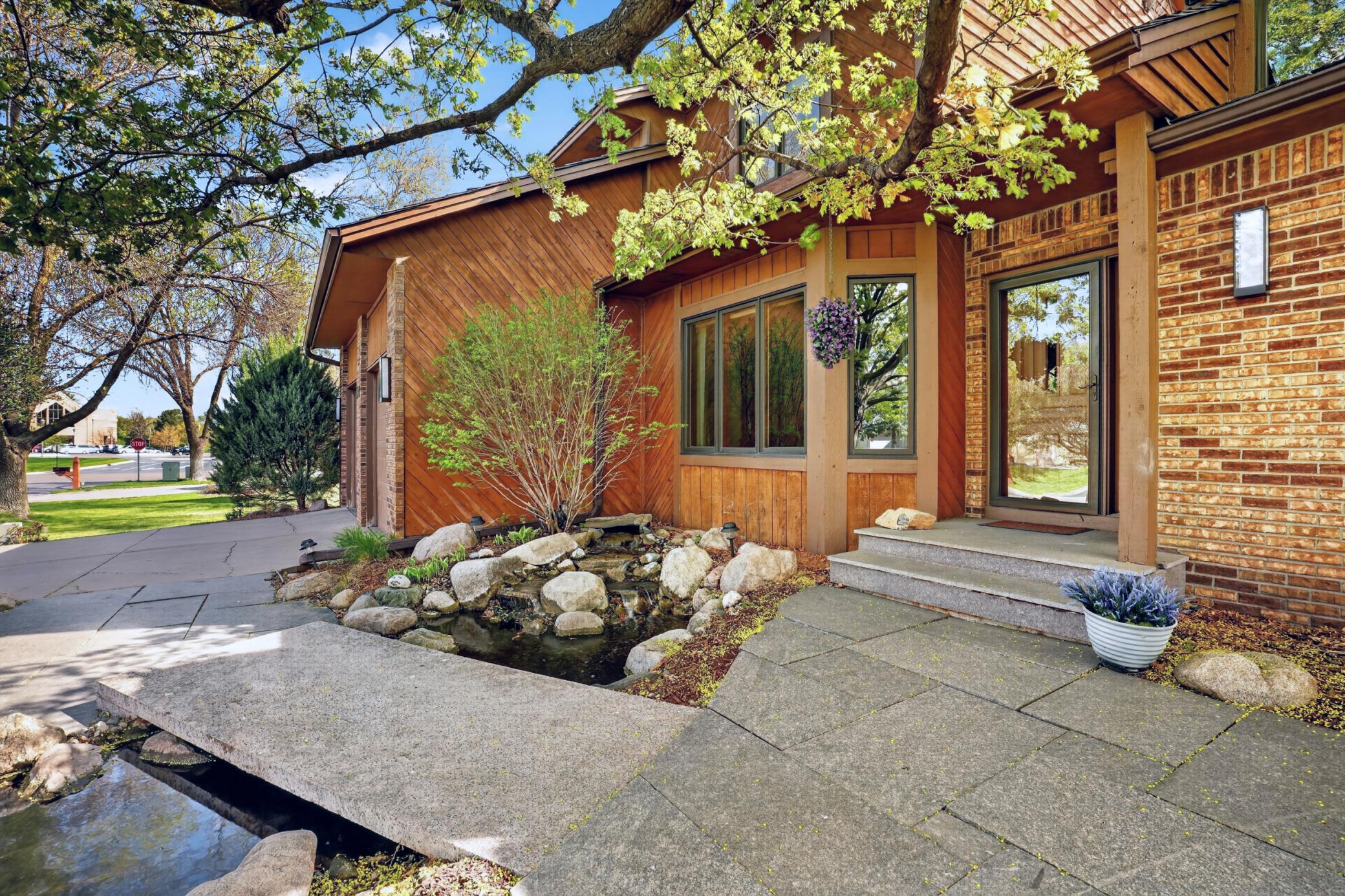 Another view of pond feature