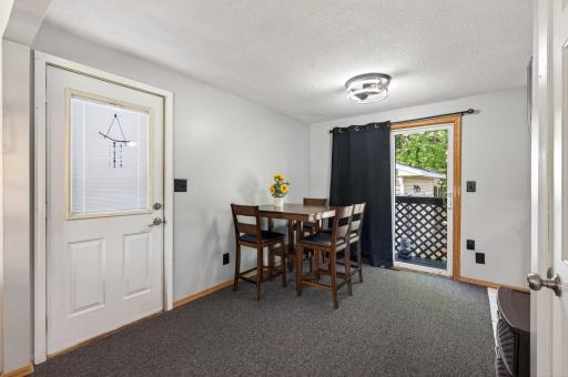 Convenient Dining with Walkout to backyard