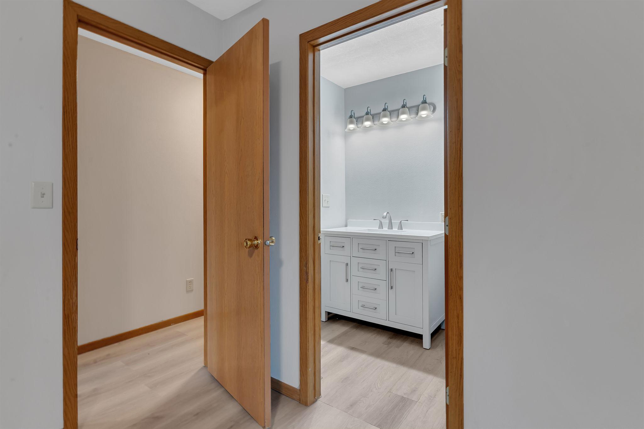 Primary bedroom private entrance to full bath!
