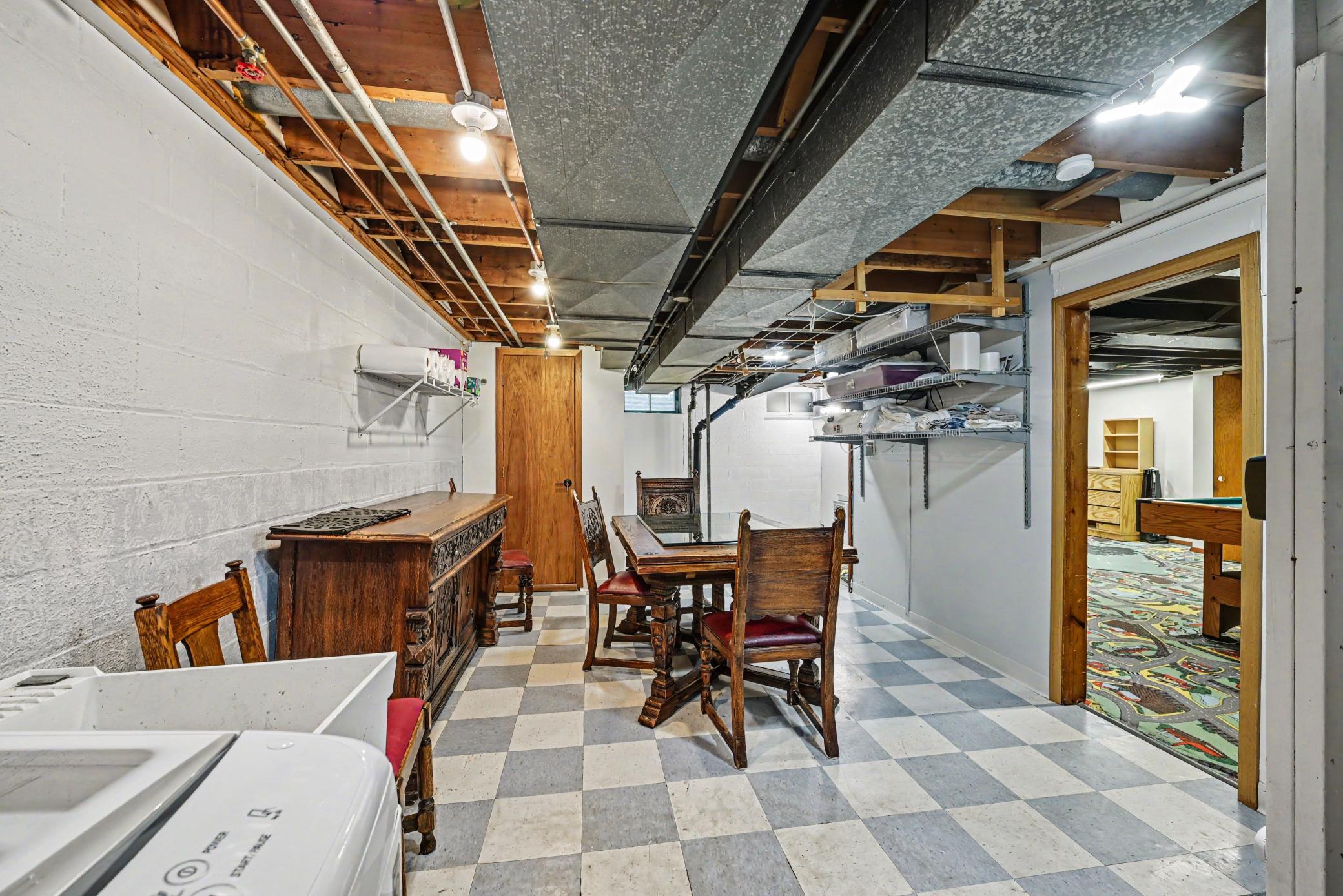 Storage and flex space - lower level.