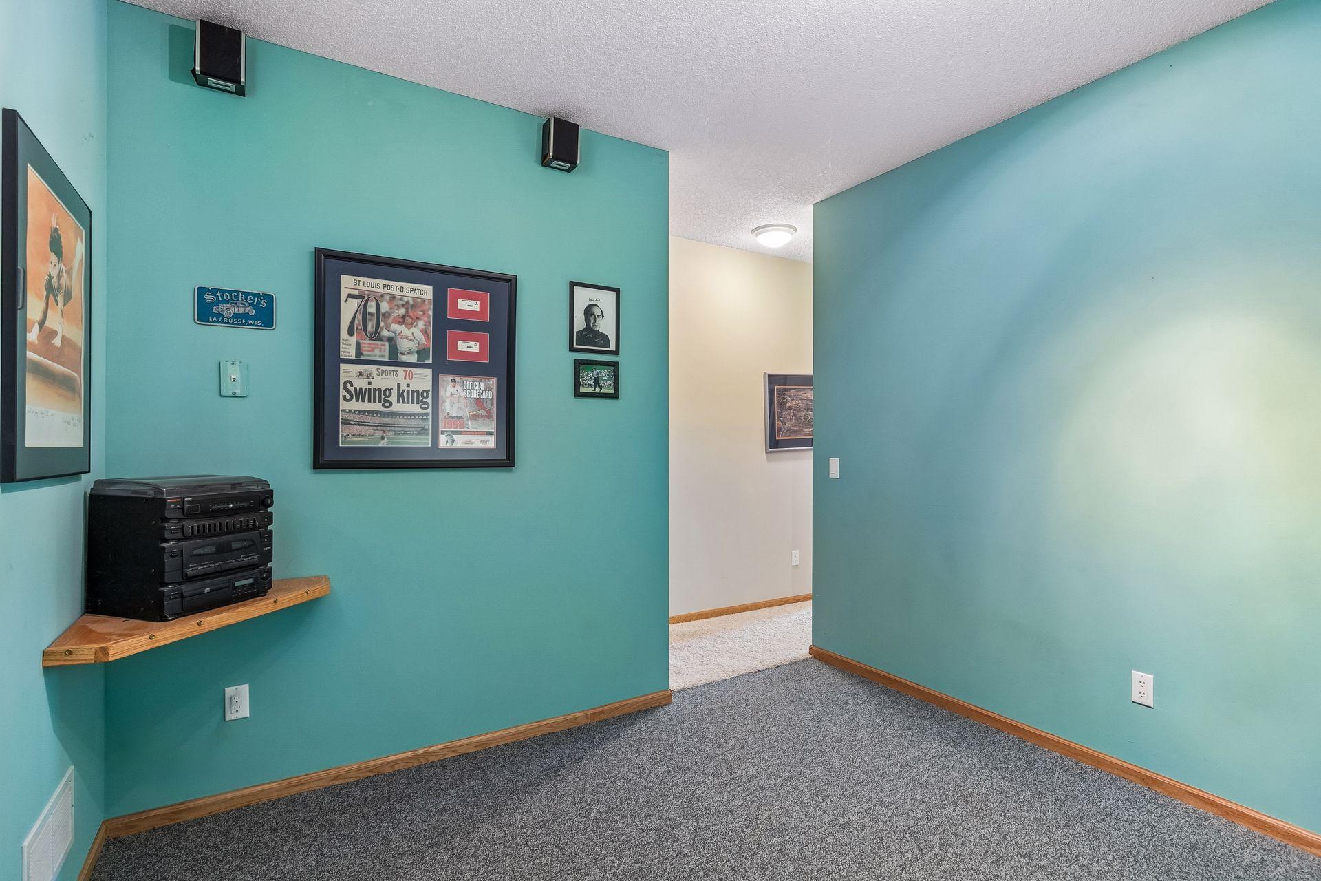 Make this your work out area, game room or pool room