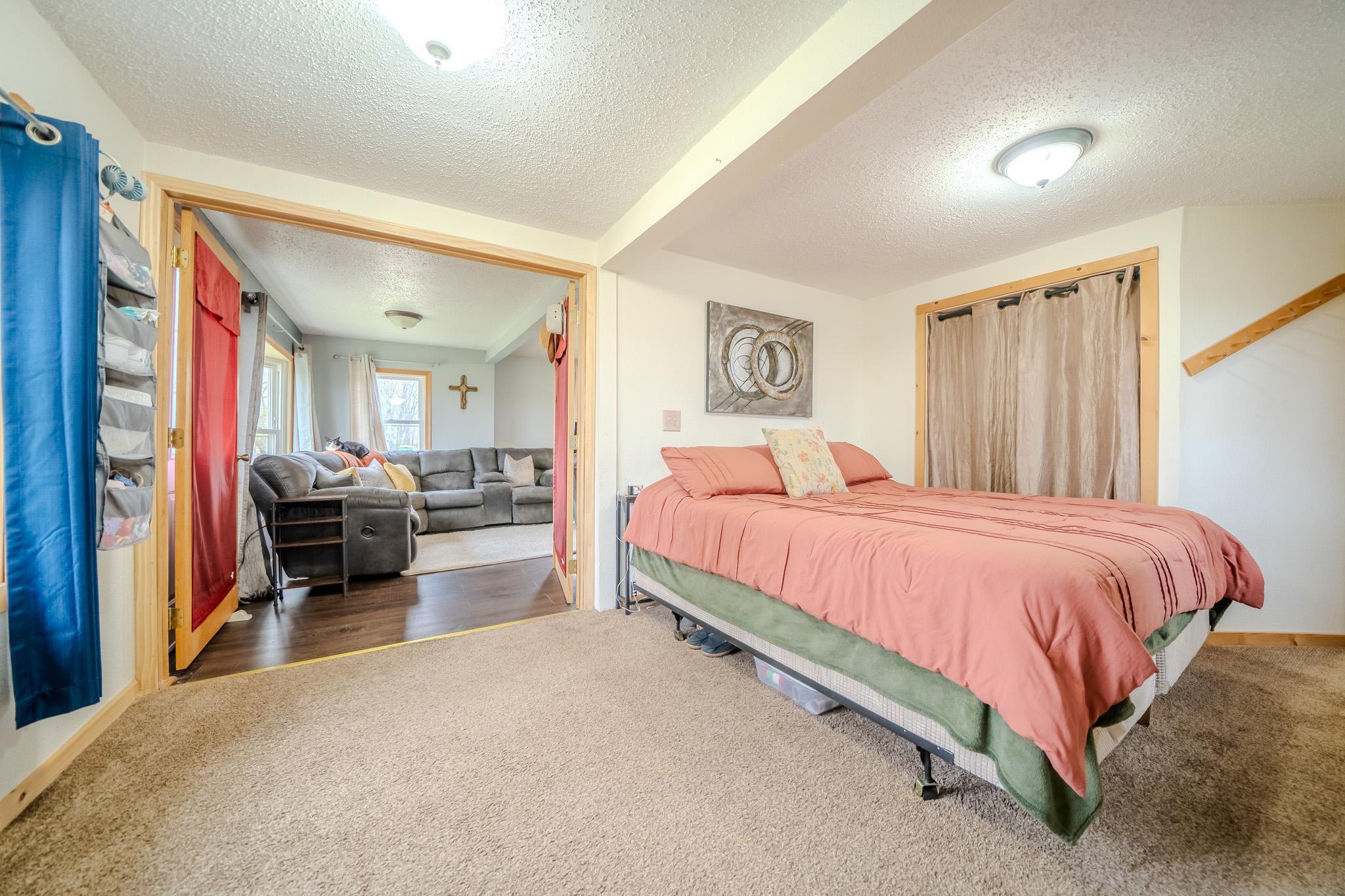 Primary bedroom - main level - French doors