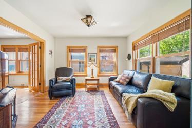 Nice Main Floor Family Room with a Nice Hardwood Floor