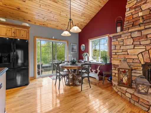 Custom deck off the dining area