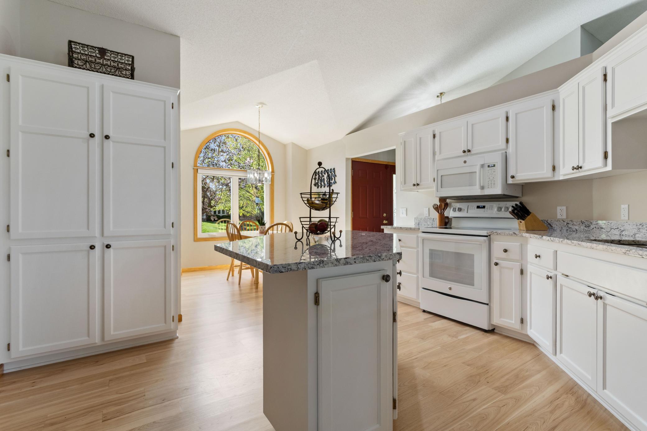 You ll appreciate the two separate pantries, one is two-wide and the other by the refrigerator.