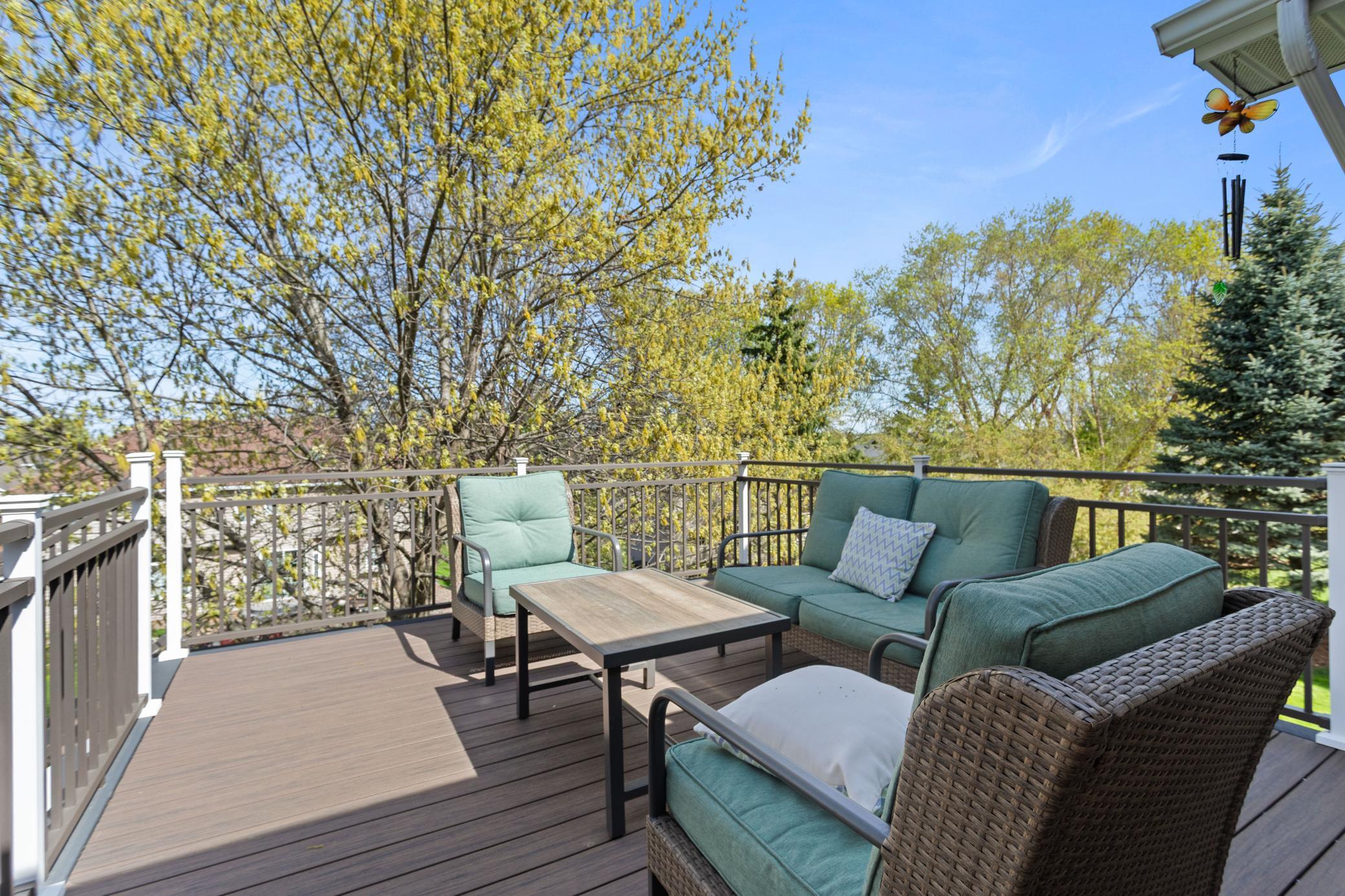 As the trees continue to bloom , the yard becomes more private for you