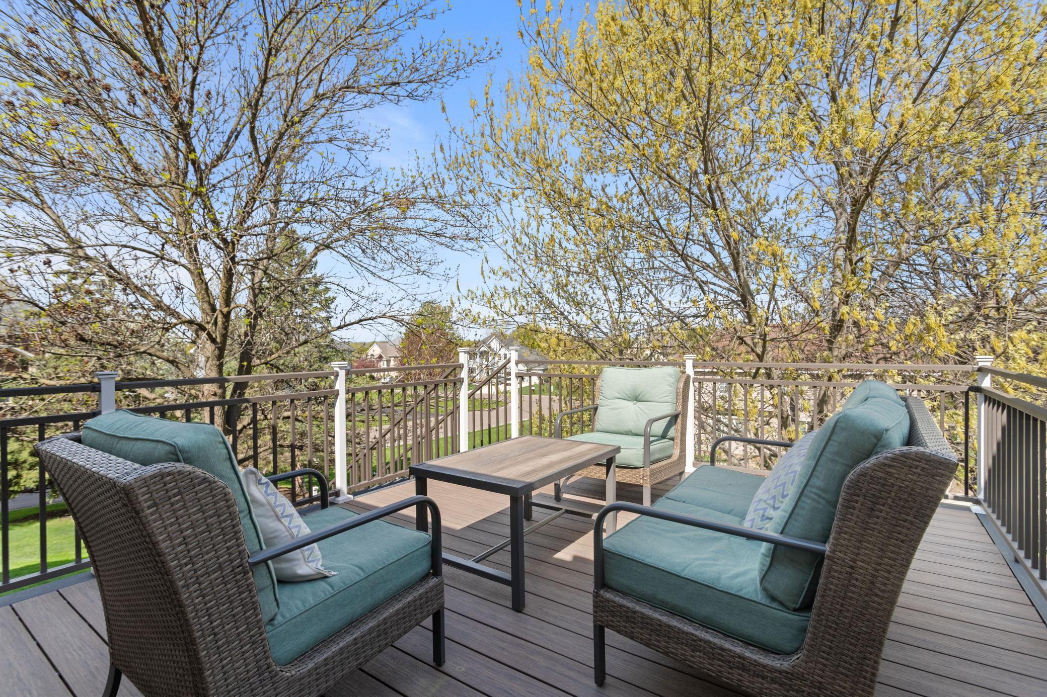 Step outside your main level to enjoy this refreshed deck and comfort of relaxing or entertaining