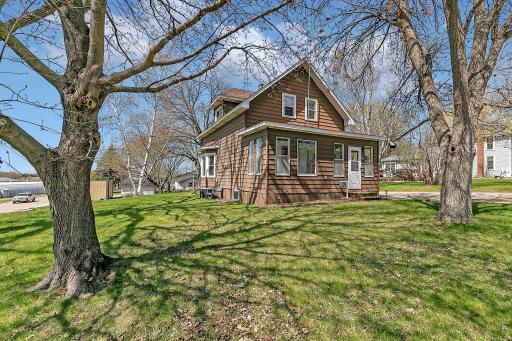 Double corner lot with mature trees offering tons of shade throughout the Summer months. Many perennial gardens to enjoy as well! Just off of main street giving access to all the amenities Kimball has to offer.
