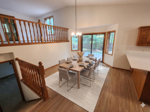 Main level: dining room (virtually staged)