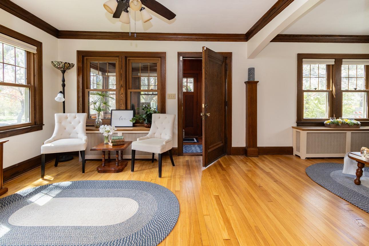 Sun-filled living room
