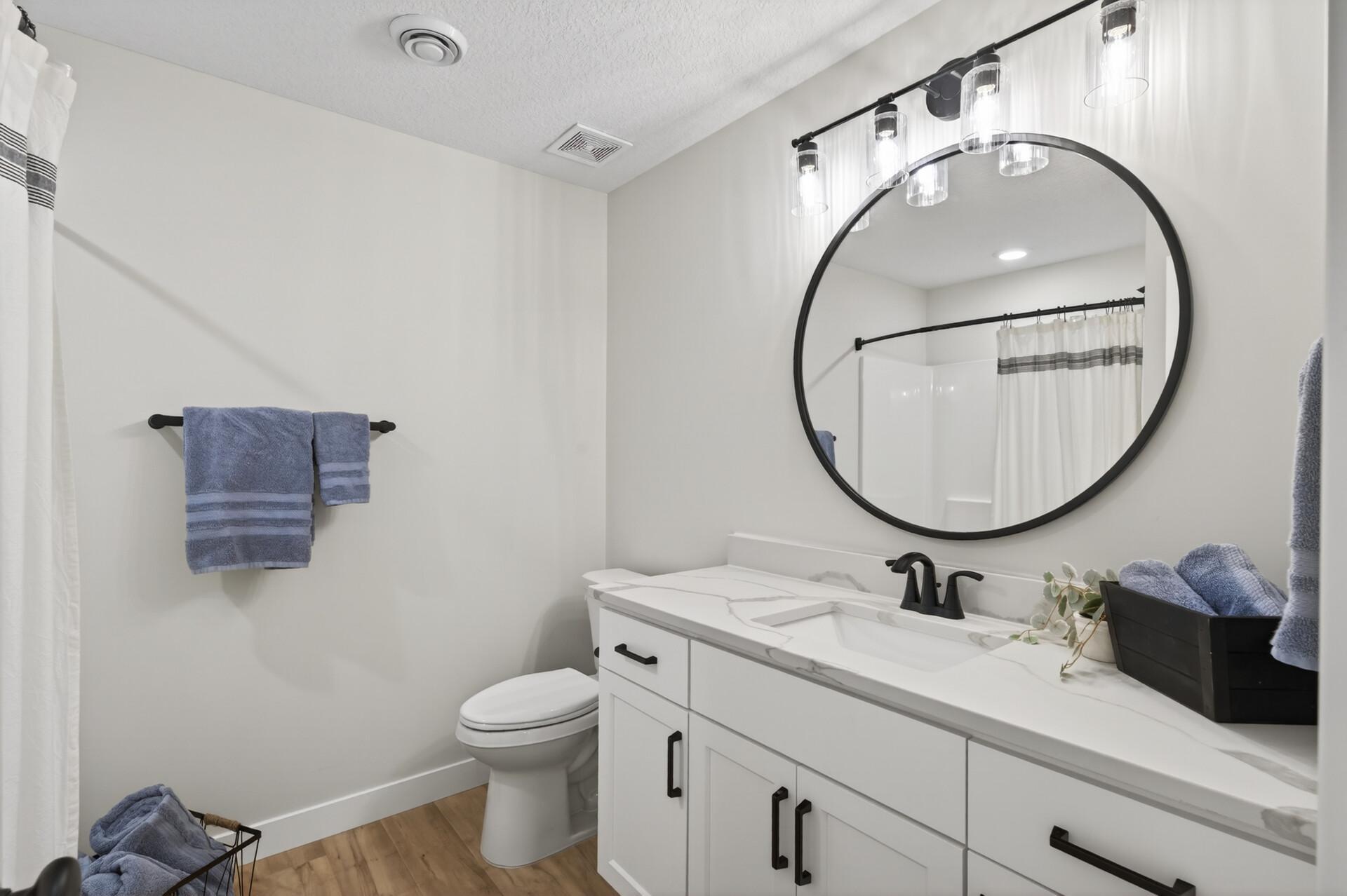 Third bathroom in the lower level