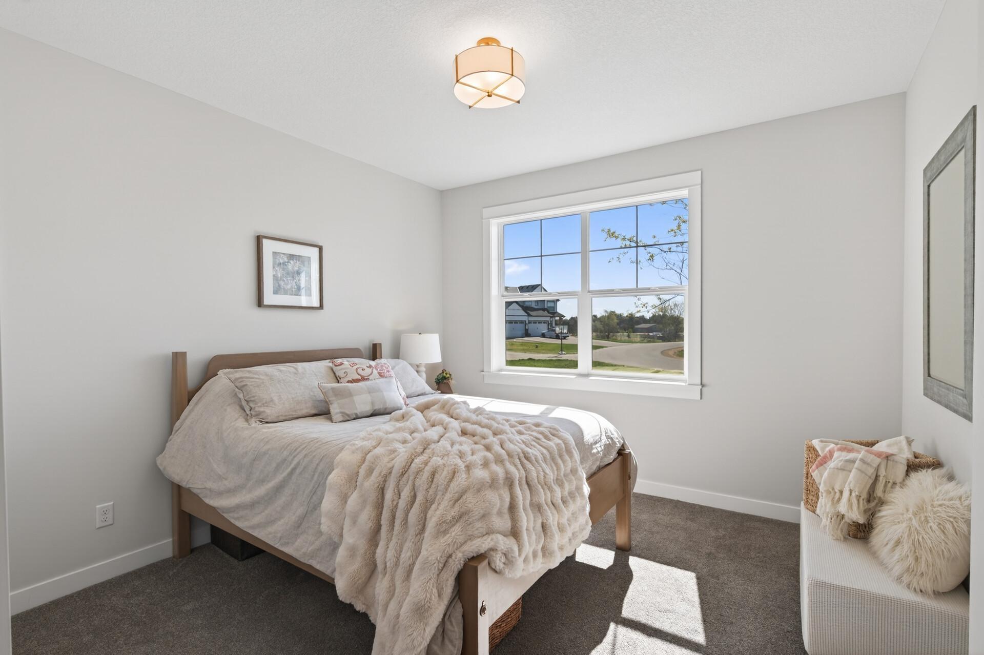 One of three bedrooms on main floor