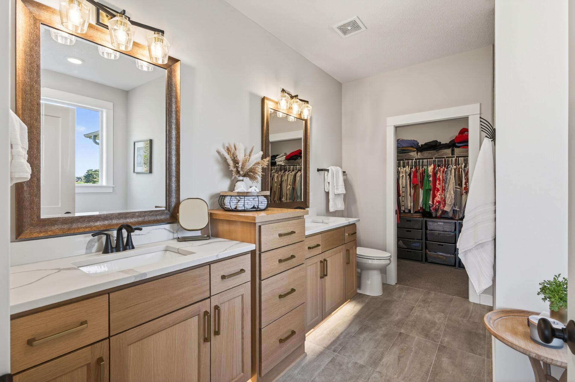 Private ensuite with walk-in closet