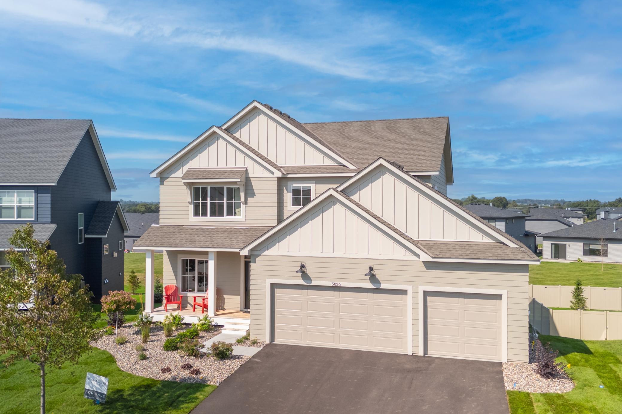 generous three Car Garage