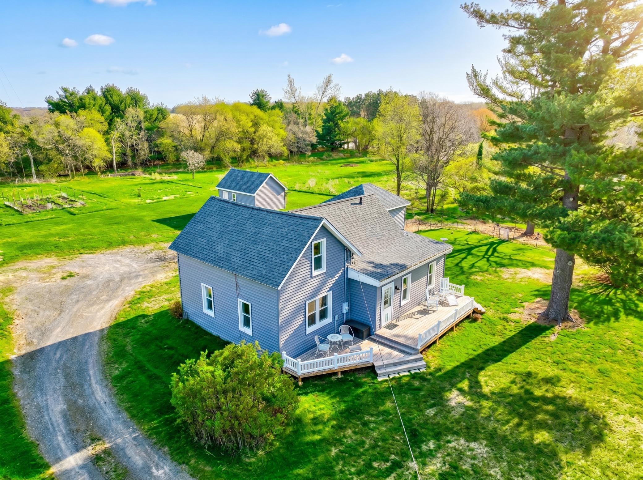 This 1900's era farmhouse has been renovated top-to-bottom. It maintains the classic farmhouse feel with modern conveniences.